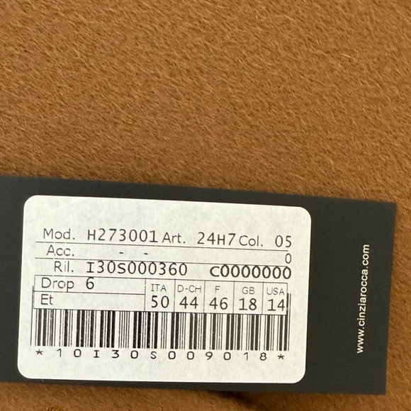 Cinzia Rocco Classic Short Baby Alpaca Wool Coat - Picture 8 of 14